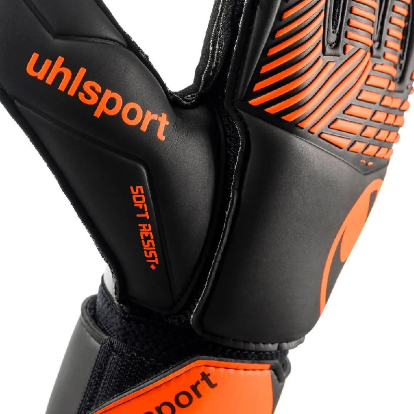 Uhlsport FM Soft Resist+ Flex Frame Keepershandschoenen Zwart Oranje