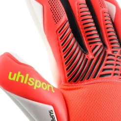 Uhlsport FM Supersoft HN Keepershandschoenen Felrood Zwart Felgeel