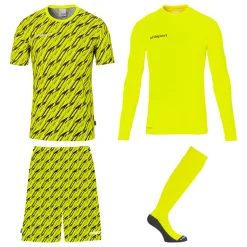 Uhlsport Progressive Keeperstenue Pack Kids Felgeel