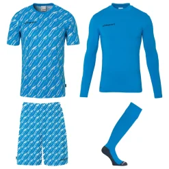 Uhlsport Progressive Keeperstenue Pack Kids Blauw