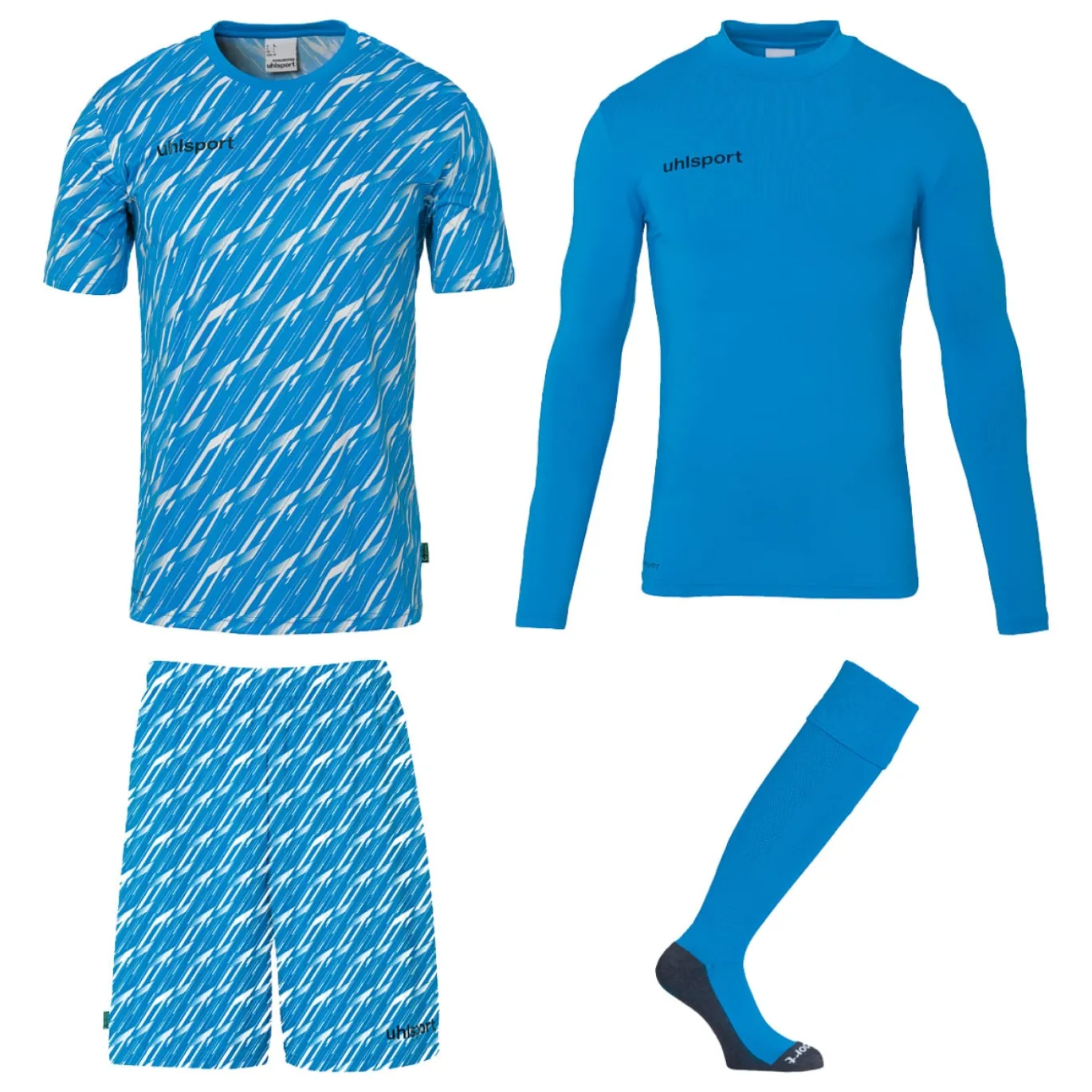 Uhlsport Progressive Keeperstenue Pack Blauw