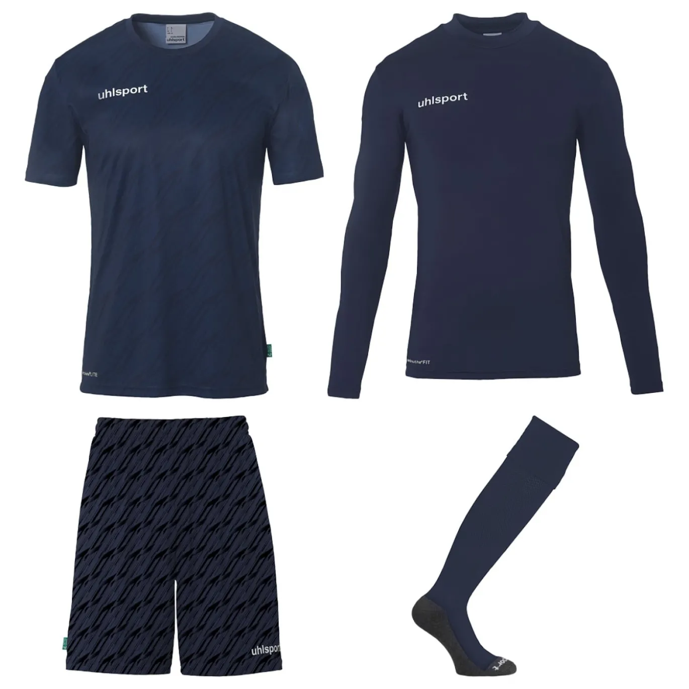 Uhlsport Progressive Keeperstenue Pack Donkerblauw