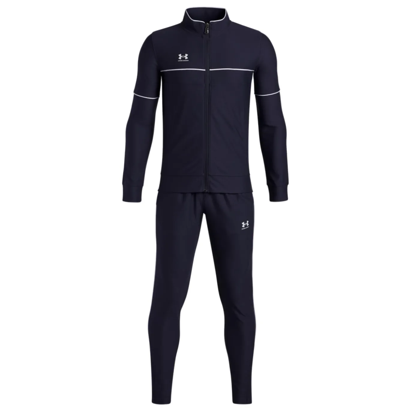 Under Armour Challenger Trainingspak Full-Zip Kids Donkerblauw Wit
