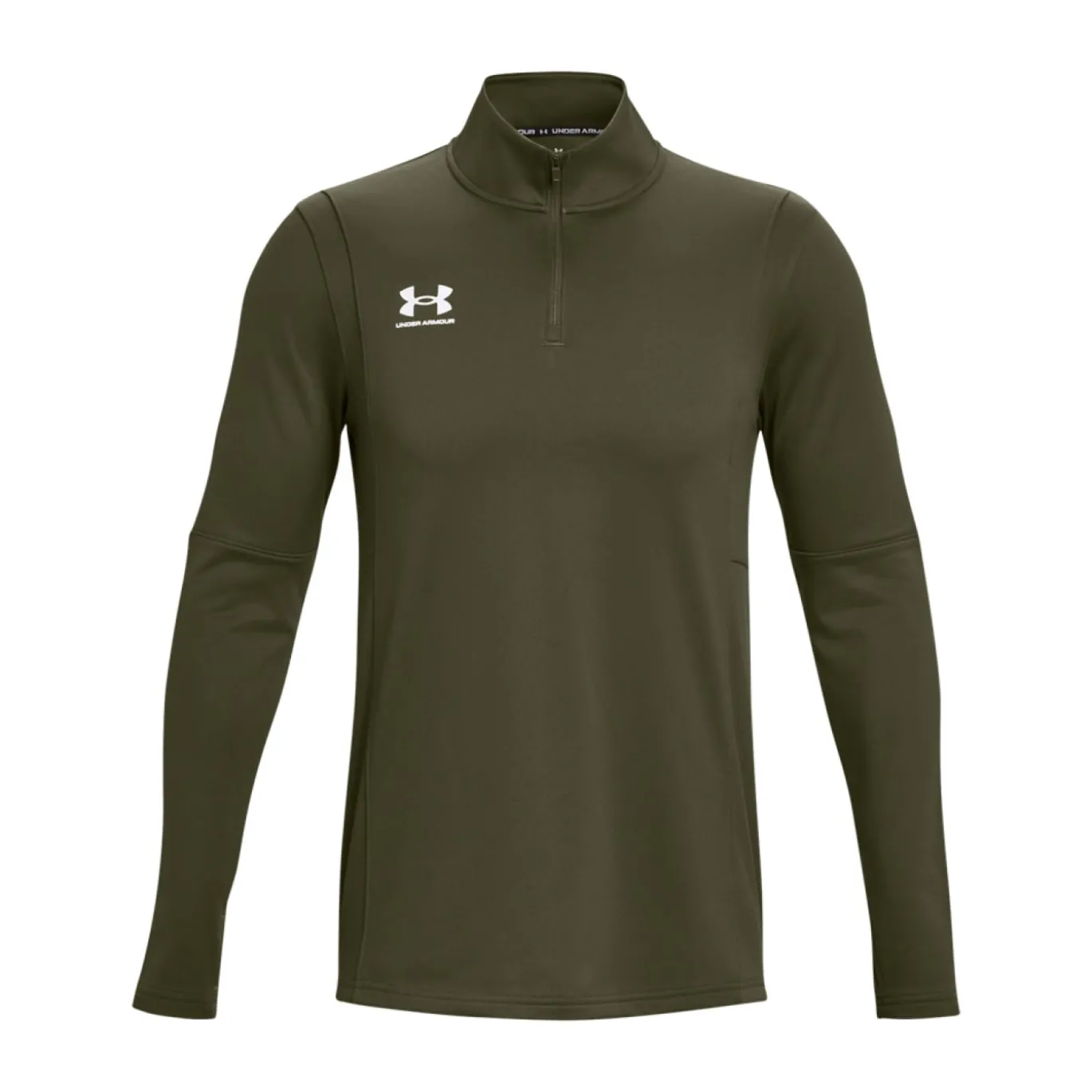 Under Armour Challenger Trainingstrui 1/4-Zip Olijfgroen Wit