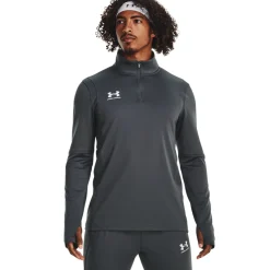 Under Armour Challenger Trainingstrui 1/4-Zip Donkergrijs Wit