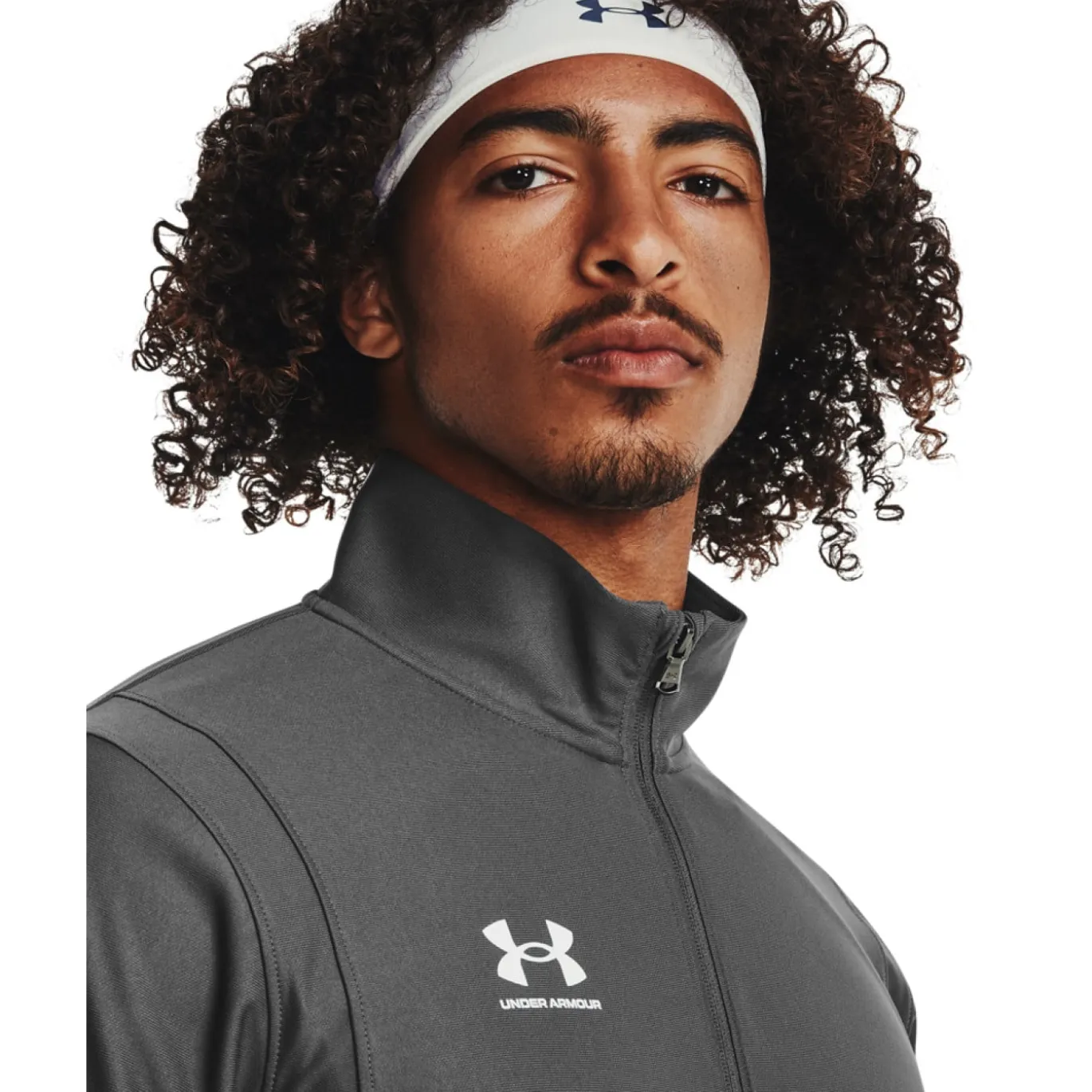Under Armour Challenger Trainingspak Full-Zip Grijs Wit