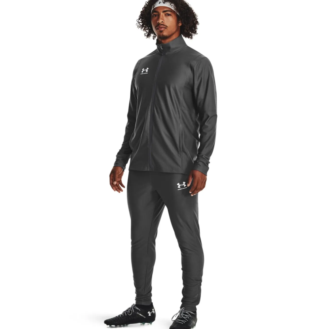 Under Armour Challenger Trainingspak Full-Zip Grijs Wit
