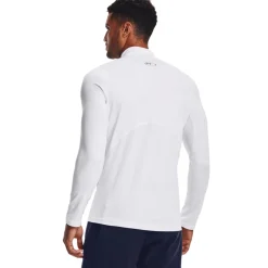 Under Armour ColdGear Fitted Ondershirt Lange Mouwen Wit Zwart