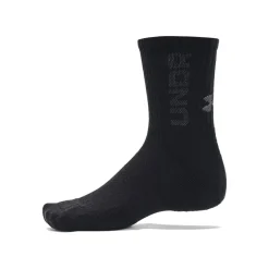 Under Armour Crew Sportsokken 3-Pack Zwart Wit