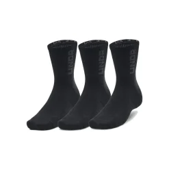 Under Armour Crew Sportsokken 3-Pack Zwart Wit