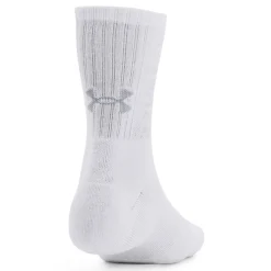 Under Armour Crew Sportsokken 3-Pack Wit Grijs