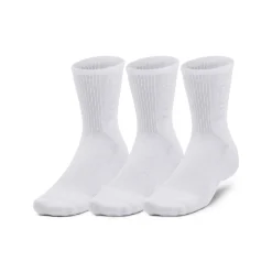 Under Armour Crew Sportsokken 3-Pack Wit Grijs