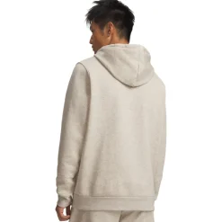 Under Armour Essential Icon Fleece Trainingspak Hooded Lichtgrijs Beige