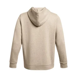 Under Armour Essential Icon Fleece Trainingspak Hooded Lichtgrijs Beige