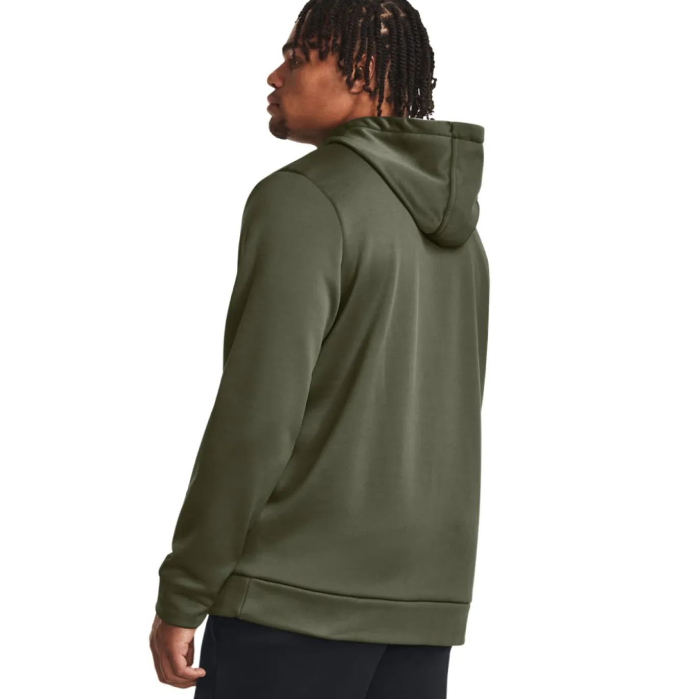 Under Armour Fleece Hoodie Olijfgroen Zwart