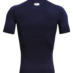 Under Armour HeatGear Ondershirt Donkerblauw Wit