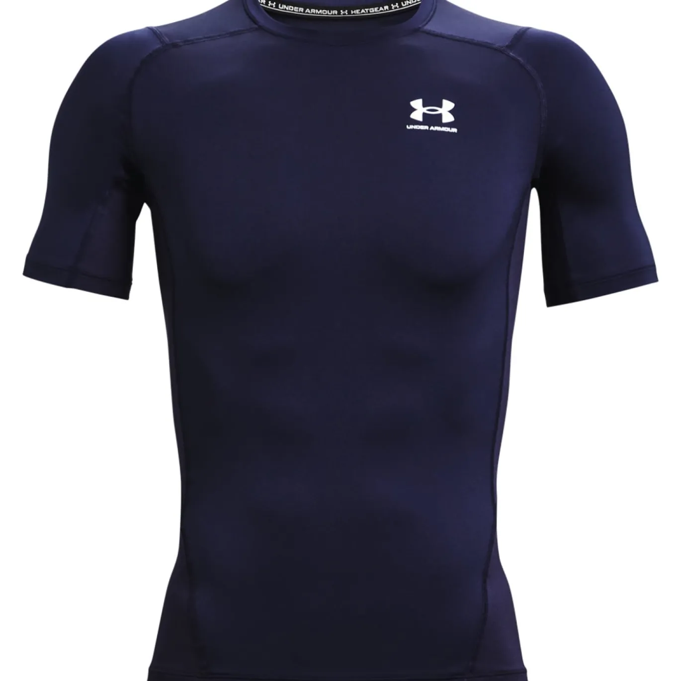 Under Armour HeatGear Ondershirt Donkerblauw Wit