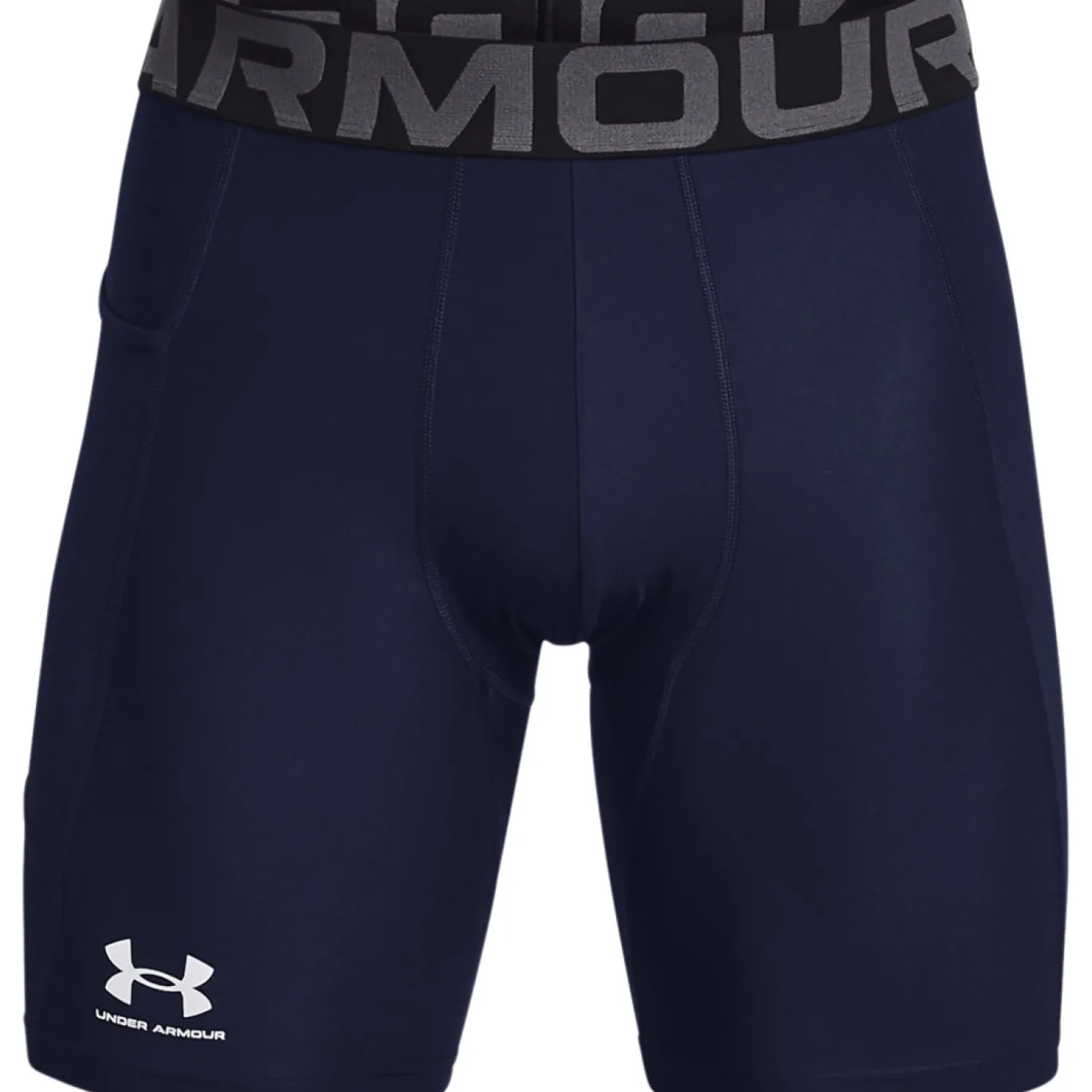 Under Armour HeatGear Slidingbroekje Donkerblauw Zwart Wit