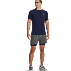 Under Armour HeatGear Slidingbroekje Donkerblauw Zwart Wit