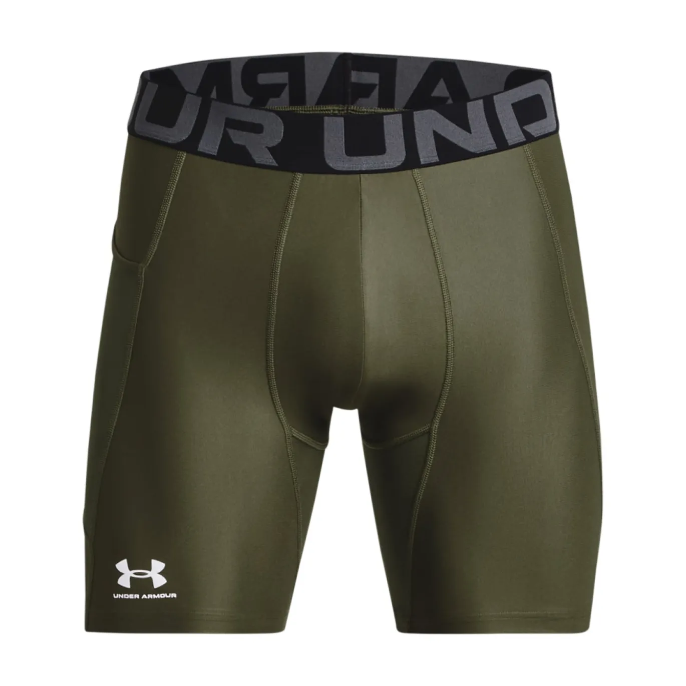 Under Armour HeatGear Slidingbroekje Olijfgroen Wit