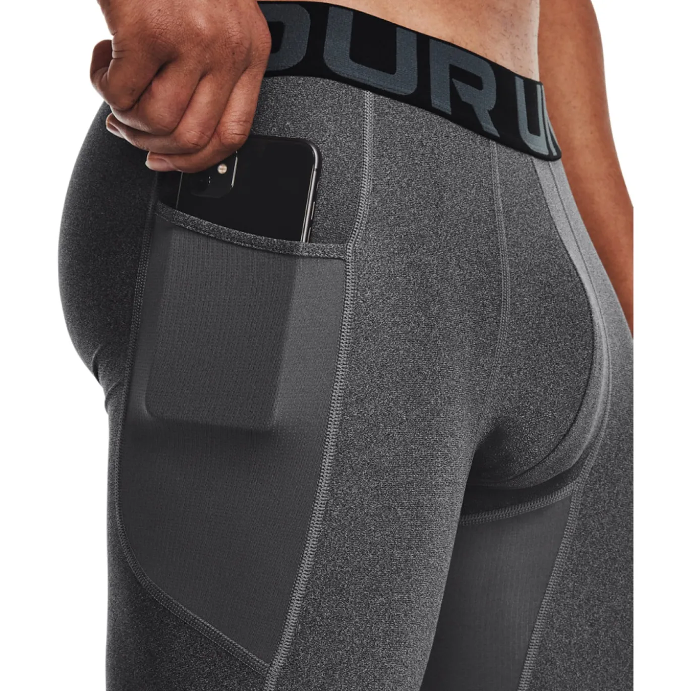 Under Armour HeatGear Slidingbroekje Donkergrijs Zwart