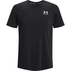 Under Armour Heavyweight T-Shirt Logo Zwart Wit