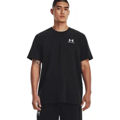 Under Armour Heavyweight T-Shirt Logo Zwart Wit