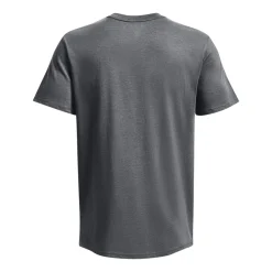 Under Armour Heavyweight T-Shirt Logo Grijs Wit