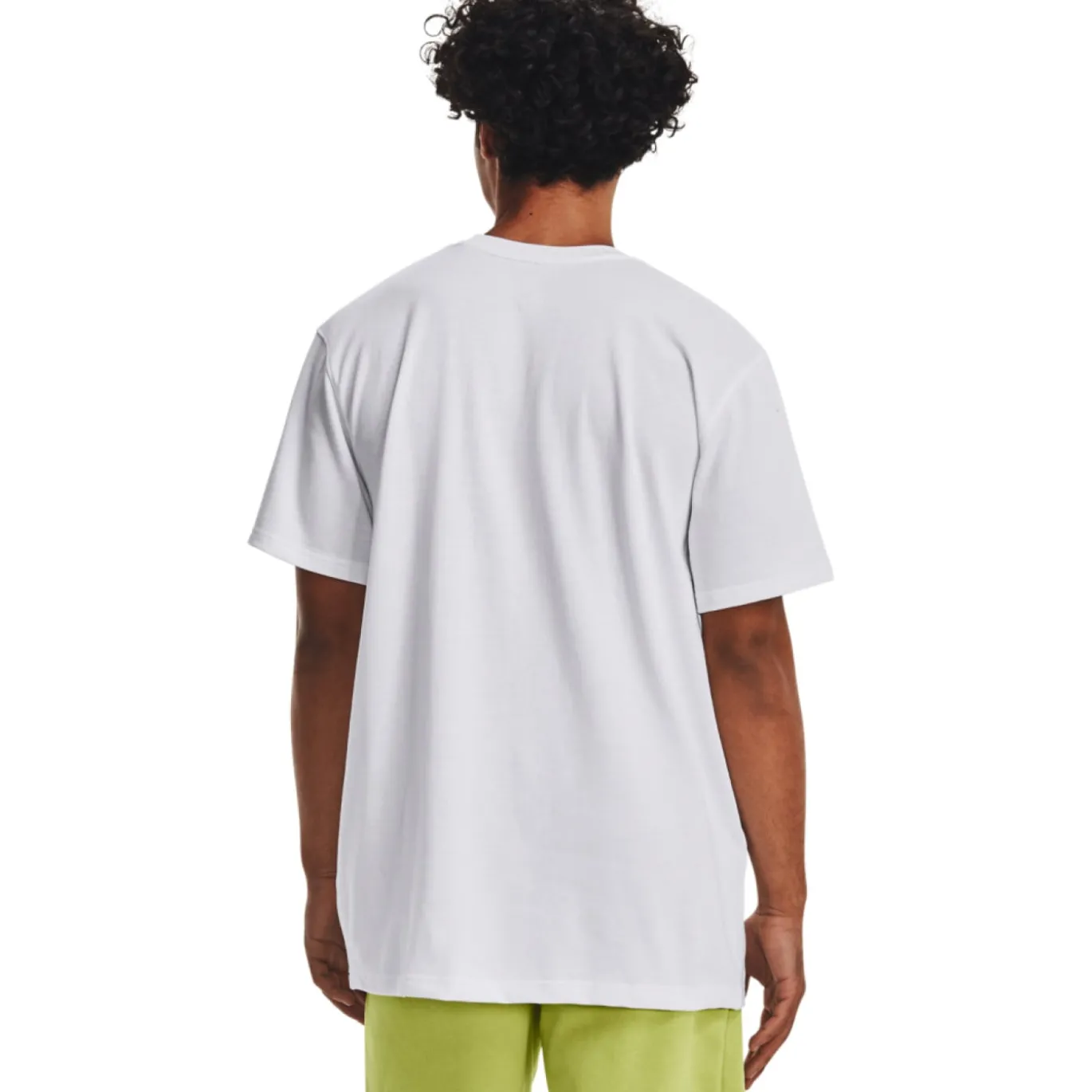 Under Armour Heavyweight T-Shirt Logo Wit Zwart
