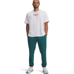 Under Armour Icon Fleece Joggingbroek Donkergroen
