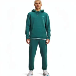 Under Armour Icon Fleece Joggingpak Hooded Donkergroen