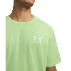 Under Armour Left Chest Logo T-Shirt Lichtgroen Wit