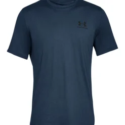 Under Armour Left Chest Logo T-Shirt Donkerblauw Zwart