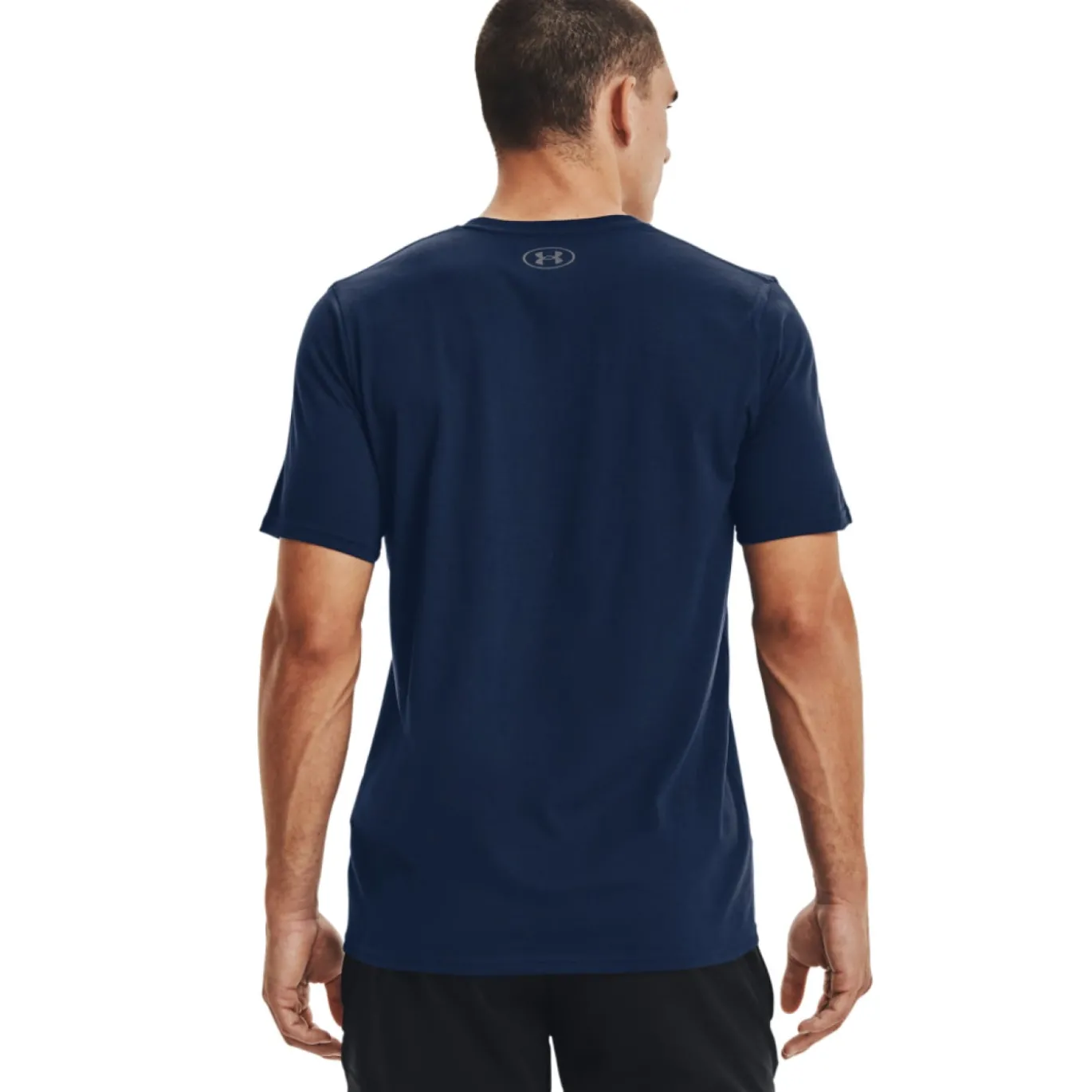 Under Armour Left Chest Logo T-Shirt Donkerblauw Zwart