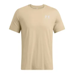 Under Armour Left Chest Logo T-Shirt Beige Wit