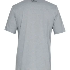 Under Armour Left Chest Logo T-Shirt Grijs Zwart