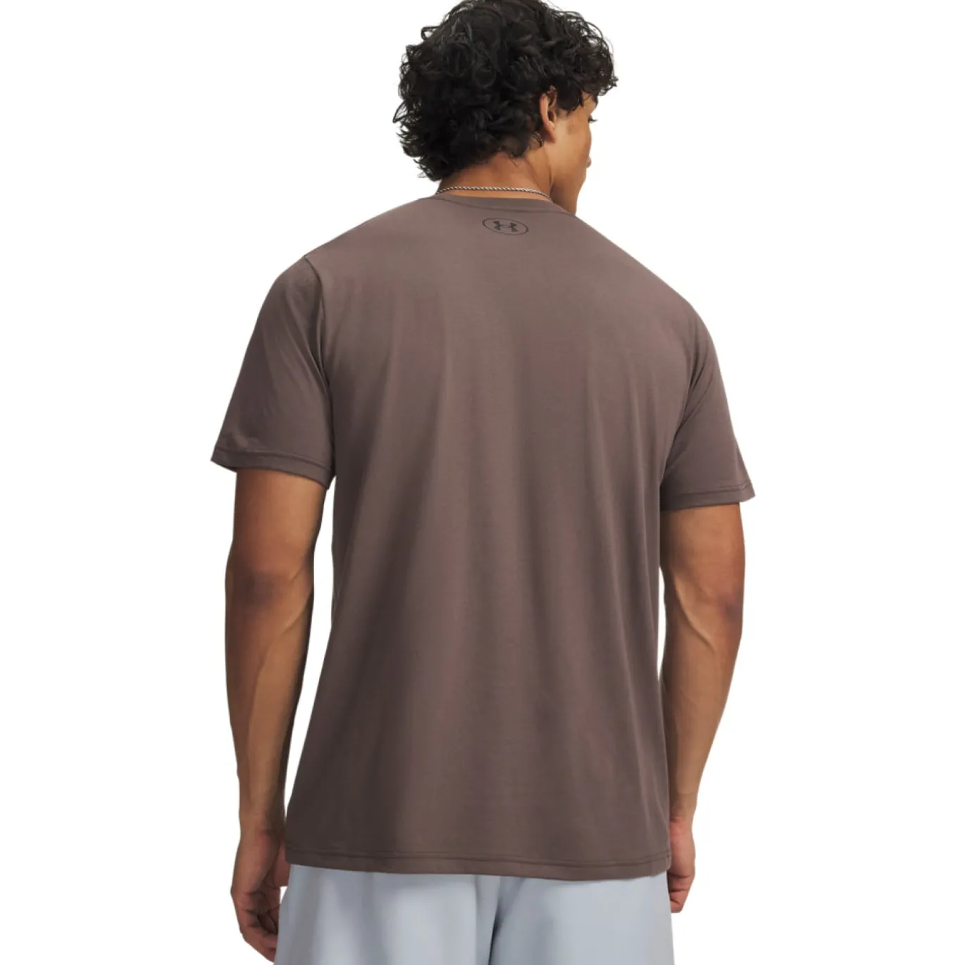Under Armour Left Chest Logo T-Shirt Bruin Zwart