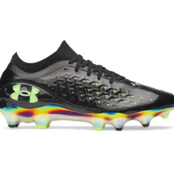Under Armour Magnetico Elite 6 RCS Gras Voetbalschoenen (FG) Zwart Metallic Black Neongroen
