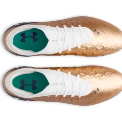 Under Armour Magnetico Pro 6 Gras Voetbalschoenen (FG) Wit Bruin Donkergrijs