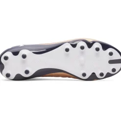 Under Armour Magnetico Pro 6 Gras Voetbalschoenen (FG) Wit Bruin Donkergrijs