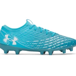 Under Armour Magnetico Select 5 Gras Voetbalschoenen (FG) Azuurblauw Wit