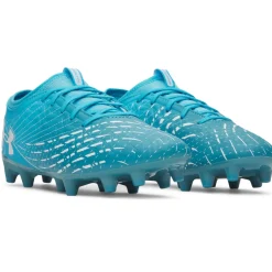 Under Armour Magnetico Select 5 Gras Voetbalschoenen (FG) Azuurblauw Wit
