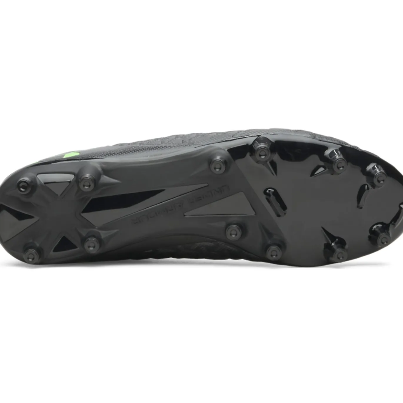 Under Armour Magnetico Select 6 Gras Voetbalschoenen (FG) Zwart Metallic Black Neongroen