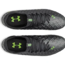 Under Armour Magnetico Select 6 Gras Voetbalschoenen (FG) Zwart Metallic Black Neongroen