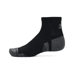 Under Armour Performance Cotton Quarter Sportsokken 3-Pack Zwart Grijs