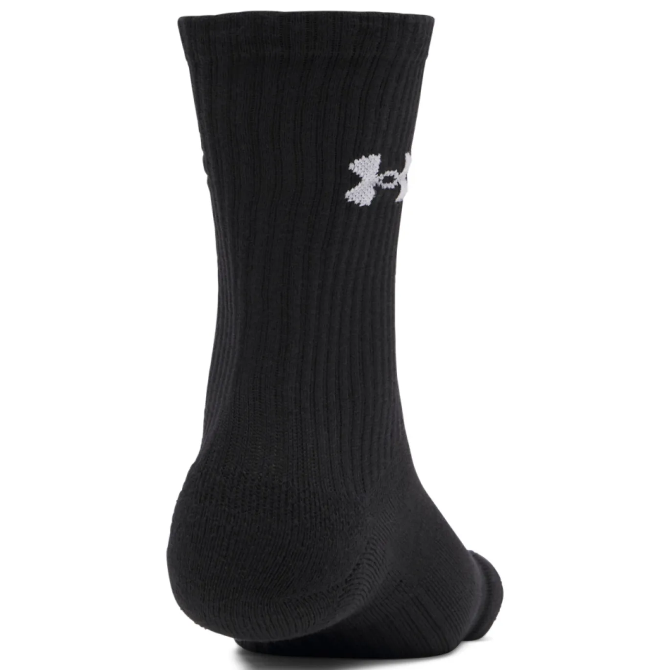 Under Armour Performance Cotton Crew Sokken 3-Pack Zwart Wit