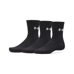 Under Armour Performance Cotton Crew Sokken 3-Pack Zwart Wit