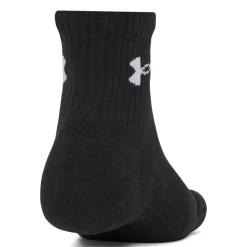 Under Armour Performance Quarter Sportsokken 3-Pack Zwart Wit