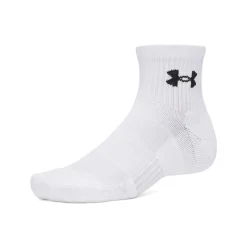 Under Armour Performance Quarter Sportsokken 3-Pack Wit Zwart