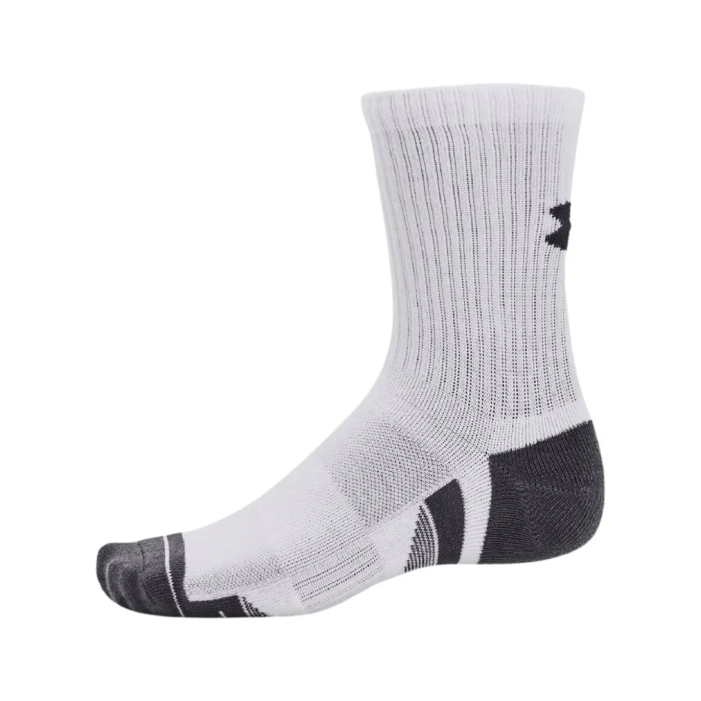 Under Armour Performance Sportsokken 3-Pack Wit Grijs